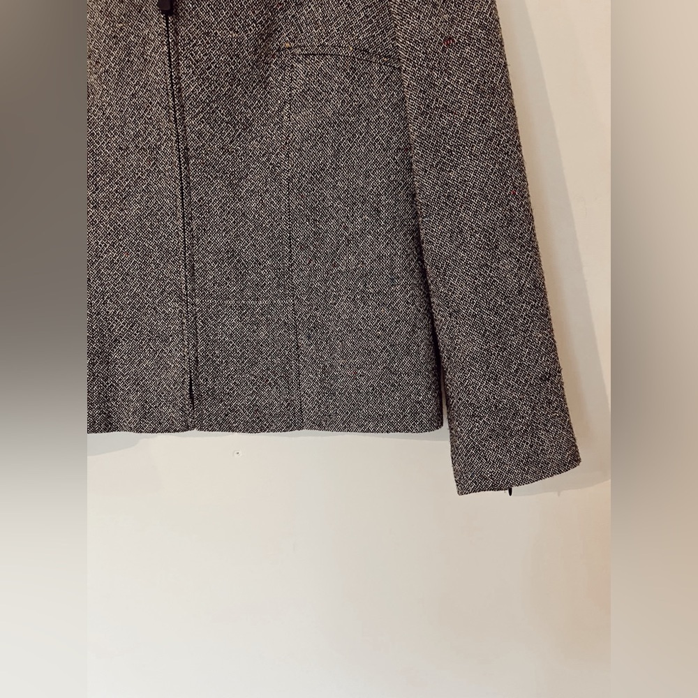 Jasper and Company ASL Petite Heathered Gray Wool Blazer, size 8P - Picture 5 of 8